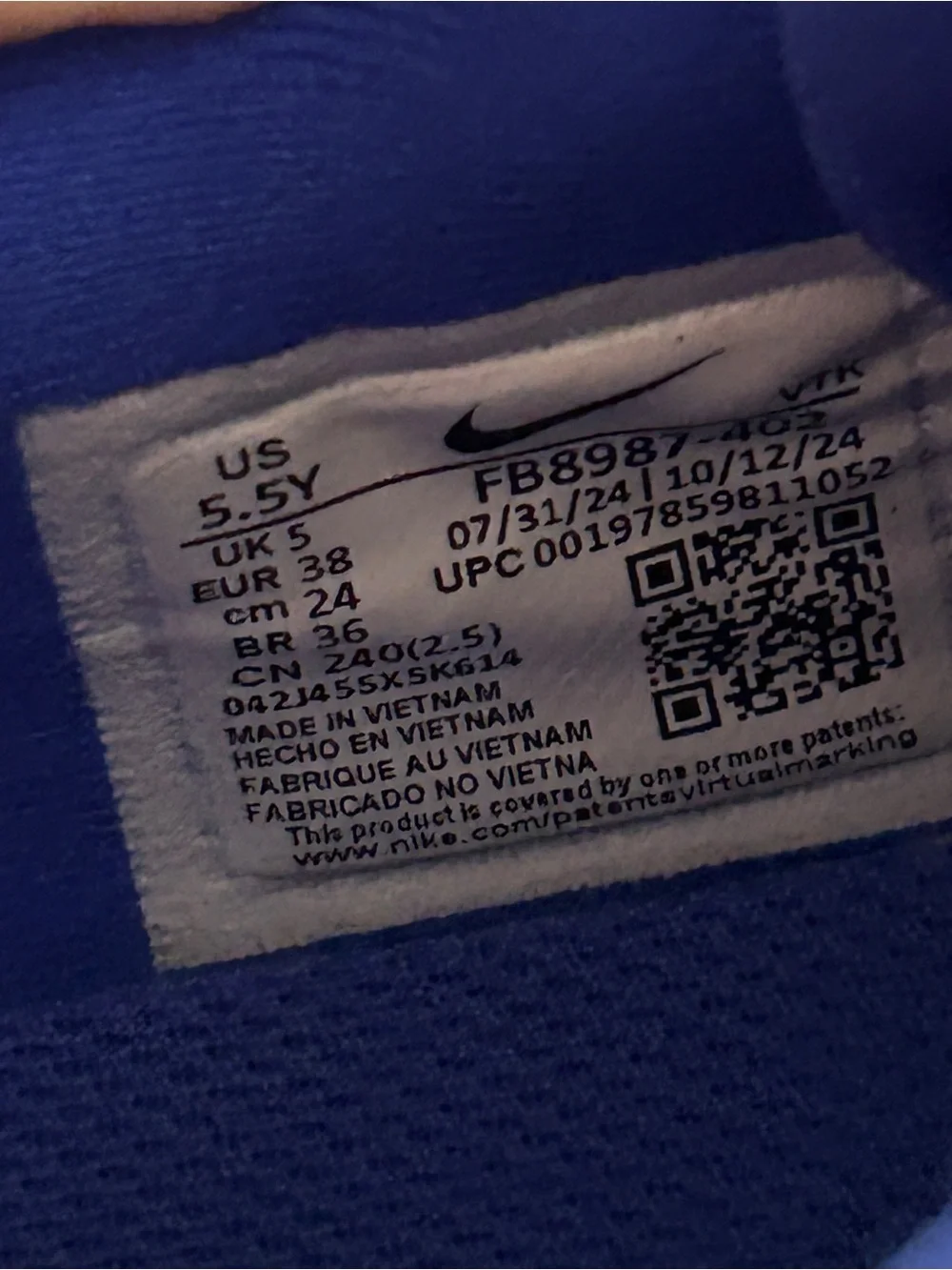 Nike Air DN SE Sneakers in Racer Blue Size 5.5